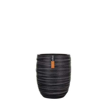 Vase Elegant High Loop 18X21 Black