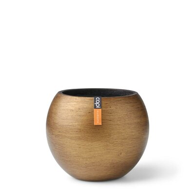 Vase Ball Retro 17X14 Gold