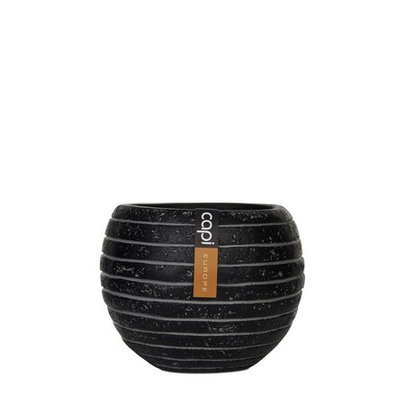 Vase Ball Row 17X14 Black