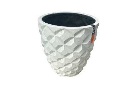 Vase Taper Round 18X19 White