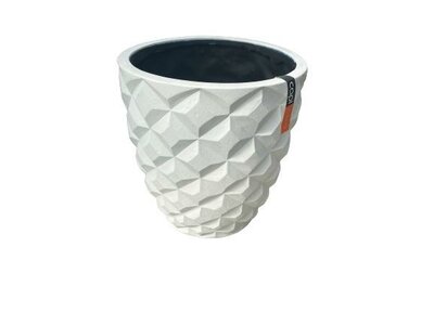 Vase Taper Round 18X19 White