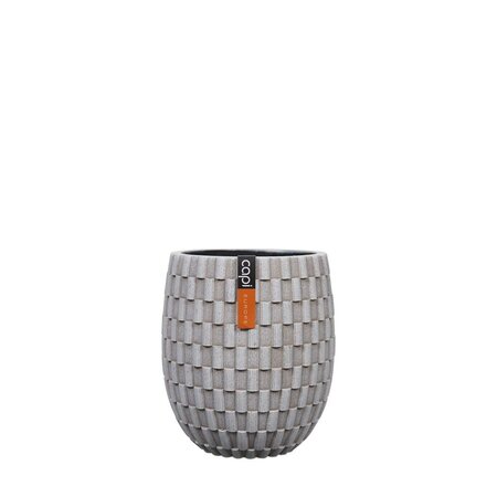 Vase Elegant High Wave 18X21 Ivory Disc