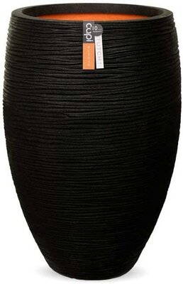 Vase Elegant Deluxe Rib Nl 56X84 Black