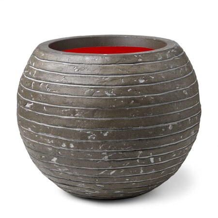 Vase Ball Row NL 62X48 Olive Green