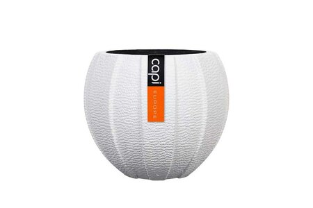 Vase Ball Arc 17X14CM White Disc