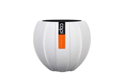 Vase Ball Arc 17X14CM White Disc