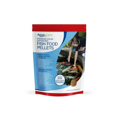 Premium Color Enhancing Fish Food Pellets - 1 Kg