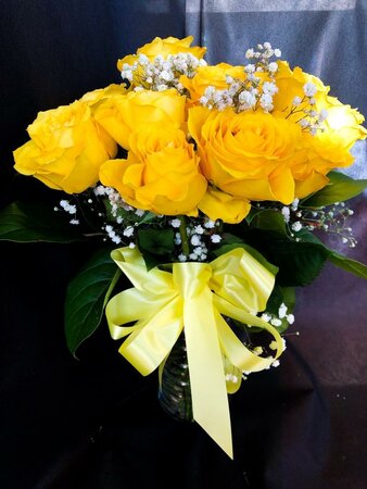 Colourful Rose Dozen Dressed