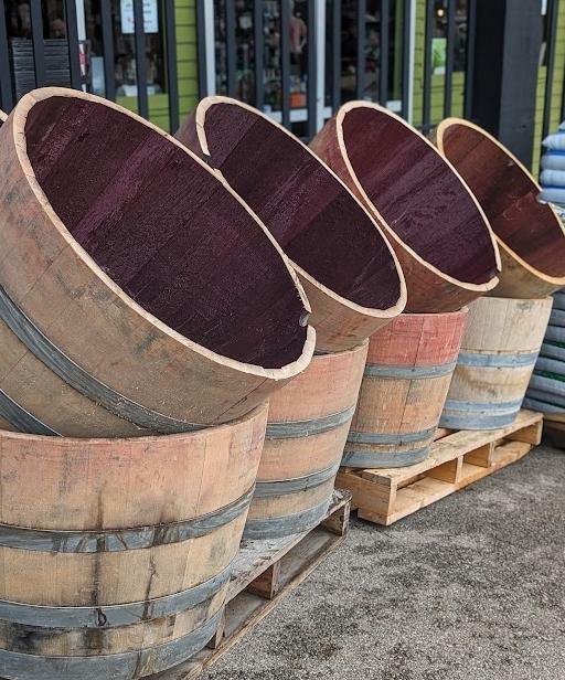 1/2 Wine Barrel Triple Tree Nurseryland