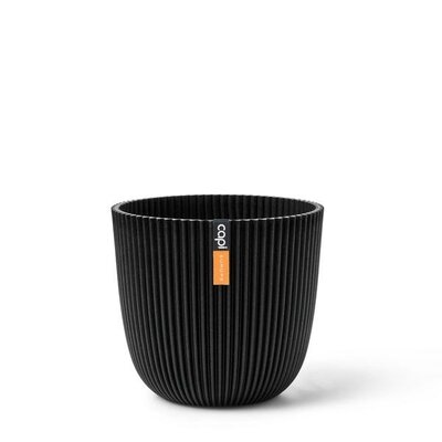 Planter Ball Groove 21,5x20 textile black