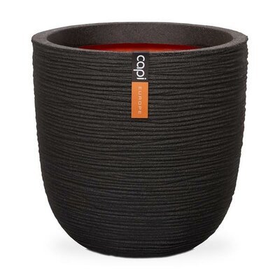 Planter ball Rib NL 43x41 black