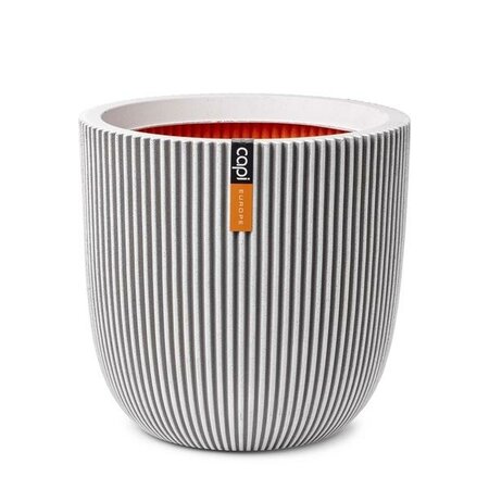 Planter ball Groove NL 43x41 ivory