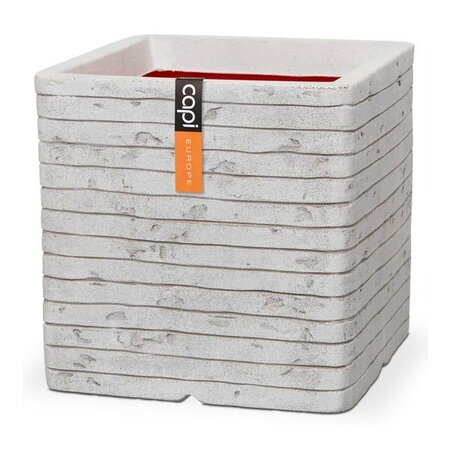 Planter square Row NL 40x40x40 ivory