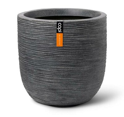 Planter ball Waste Rib NL 35x34 terrazzo grey
