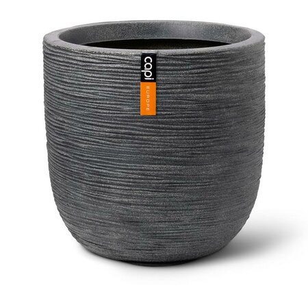 Planter ball Waste Rib NL 43x41 terrazzo grey